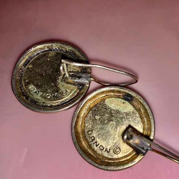 J🦋ock Earrings. Silver gold and black - Picture 2 of 2